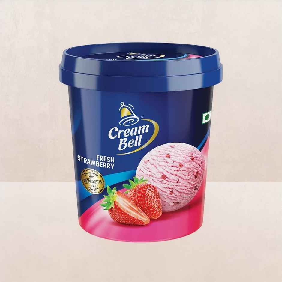 Creambell Fresh Strawberry Ice Cream Tub 