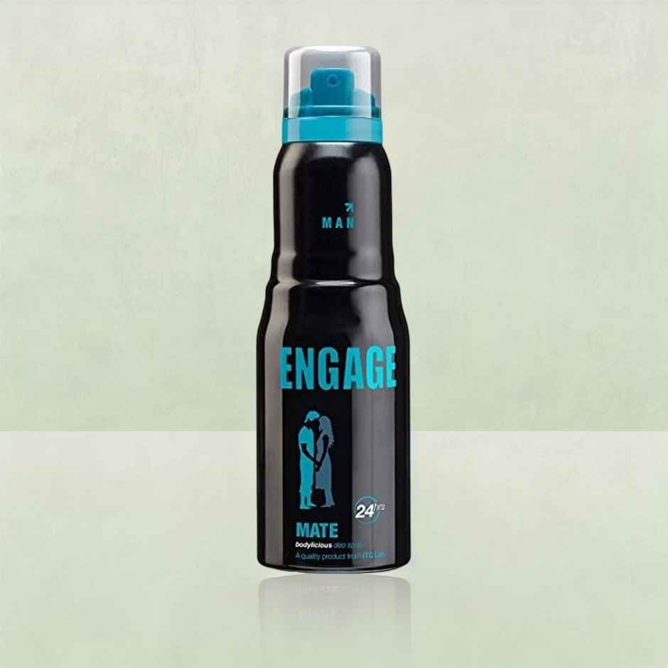 Engage Mate Deodorant For Men, Citrus & Fresh, Skin Friendly, Deo Spray