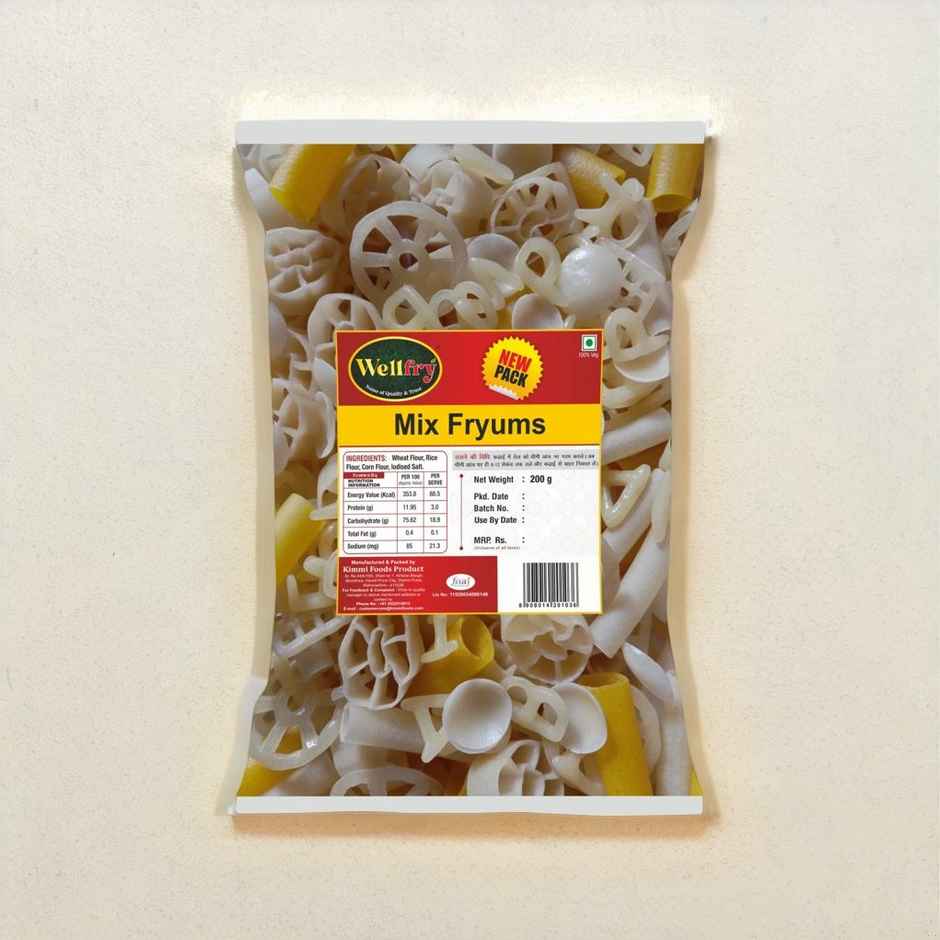 Wellfry Mix Fryums | Ready to Fry Snack