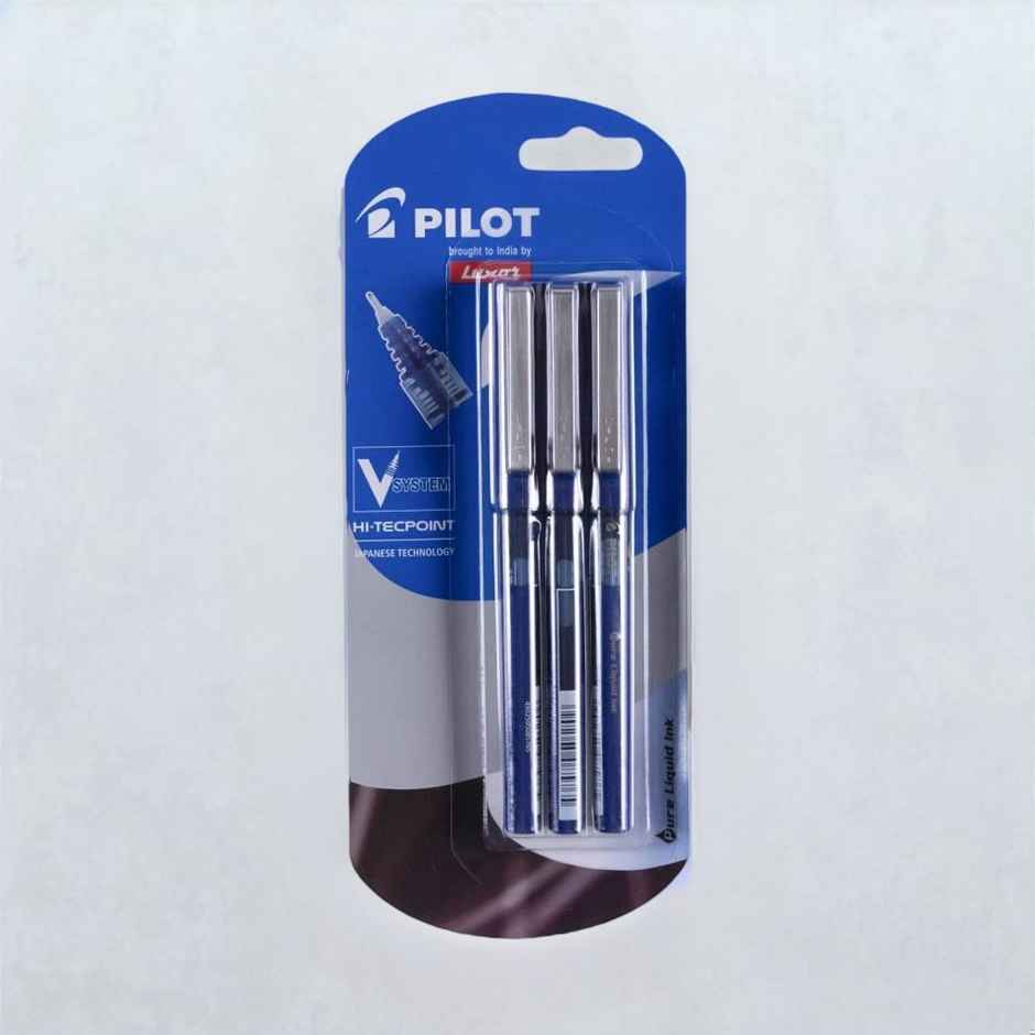 Pilot Hi-Tecpoint V7 Blue Pen (Pack of 3)