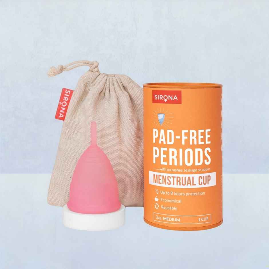 Sirona Reusable Menstrual Cup With Pouch - Medium