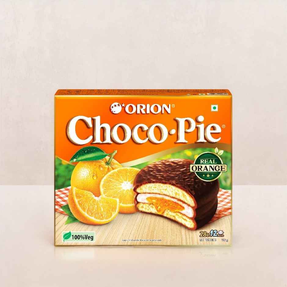 Orion Orange Choco Pie - Centre-Filled Biscuit