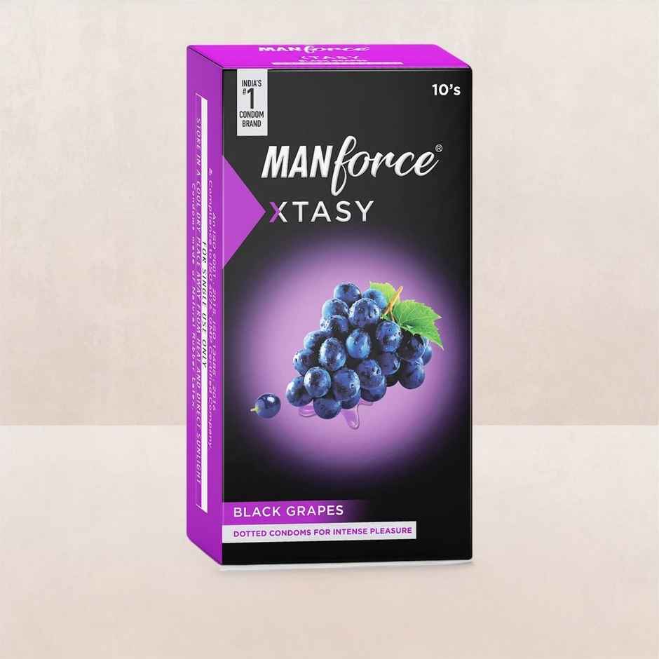 Manforce XTASY Black Grapes Condoms