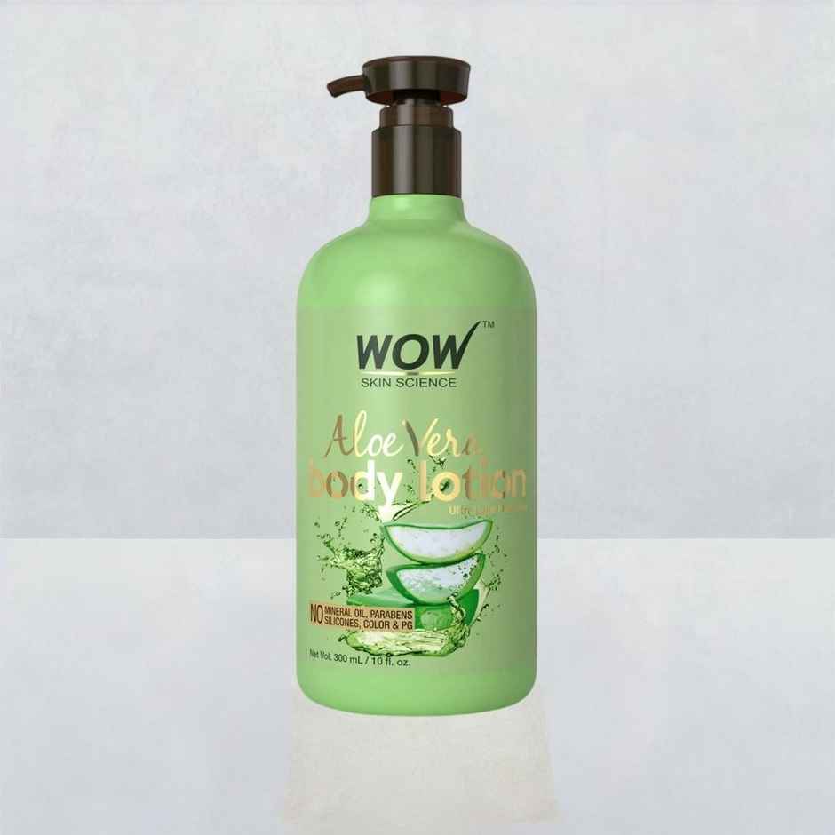 Wow Skin Science Aloe-Vera-Body-Lotion-Ultra-Light-Hydration