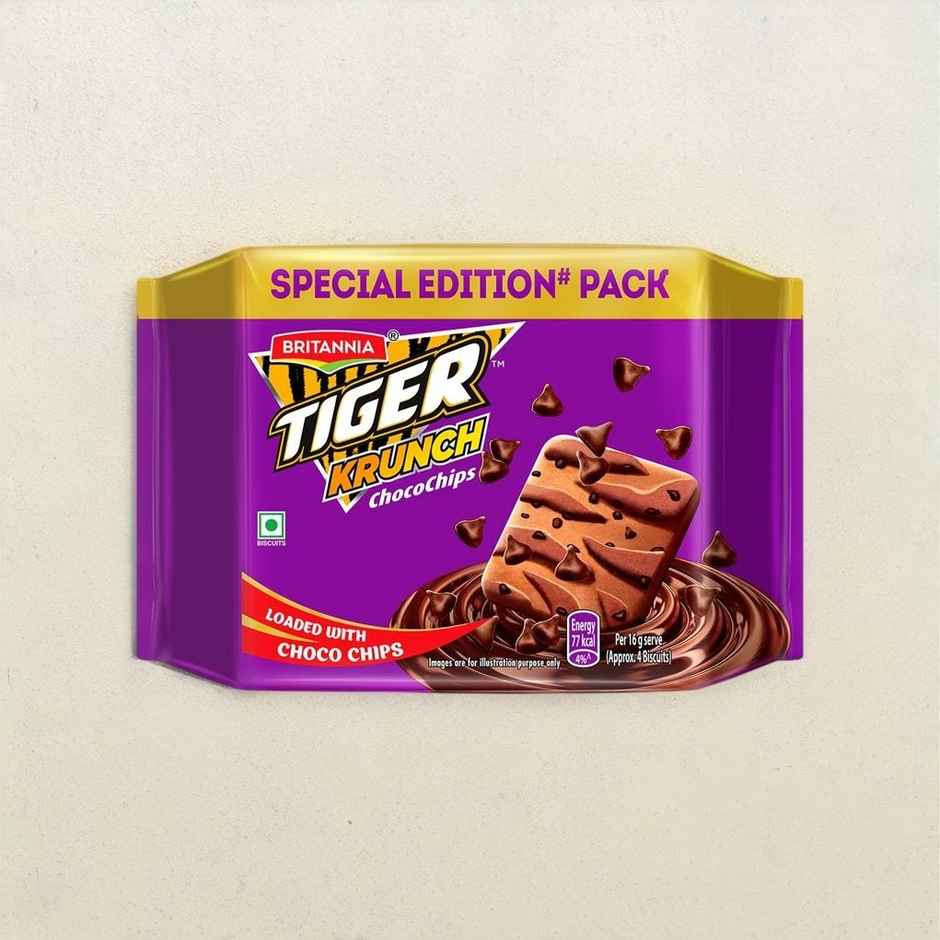 Britannia Tiger Krunch Choco Chip Flavoured Biscuits | Combo
