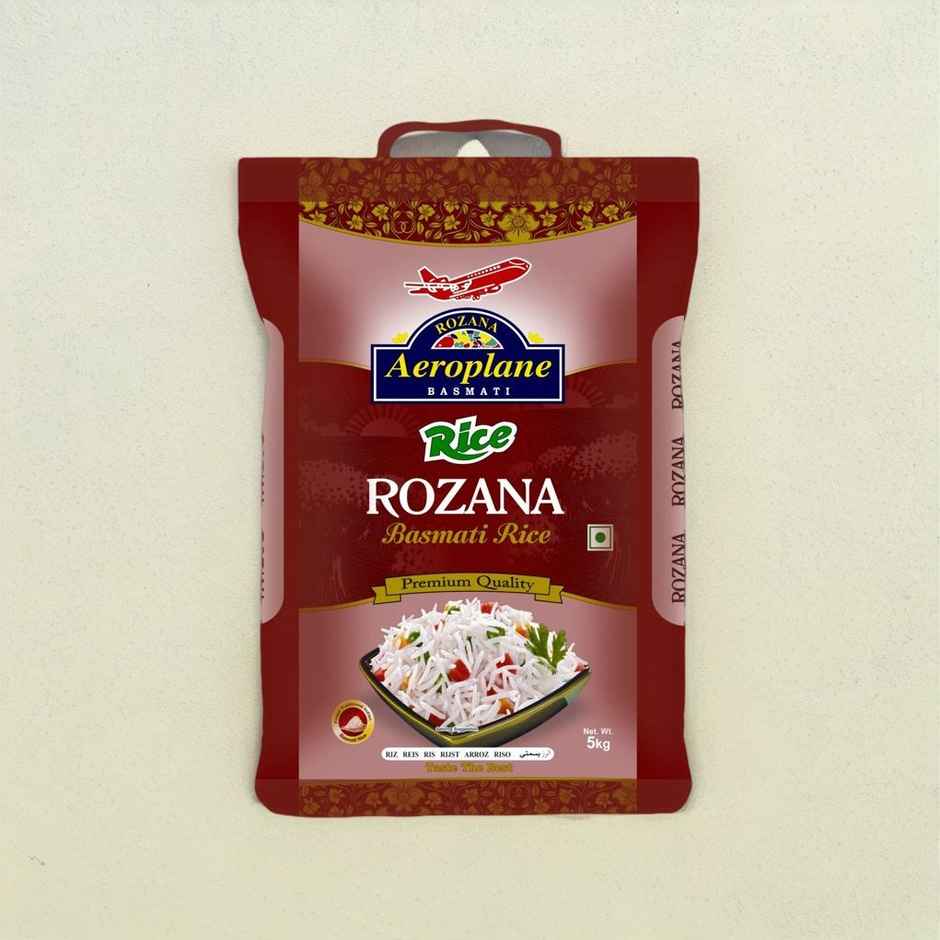 Aeroplane Family Choice Rozana Basmati Rice Medium Grain Best for Daily Meals