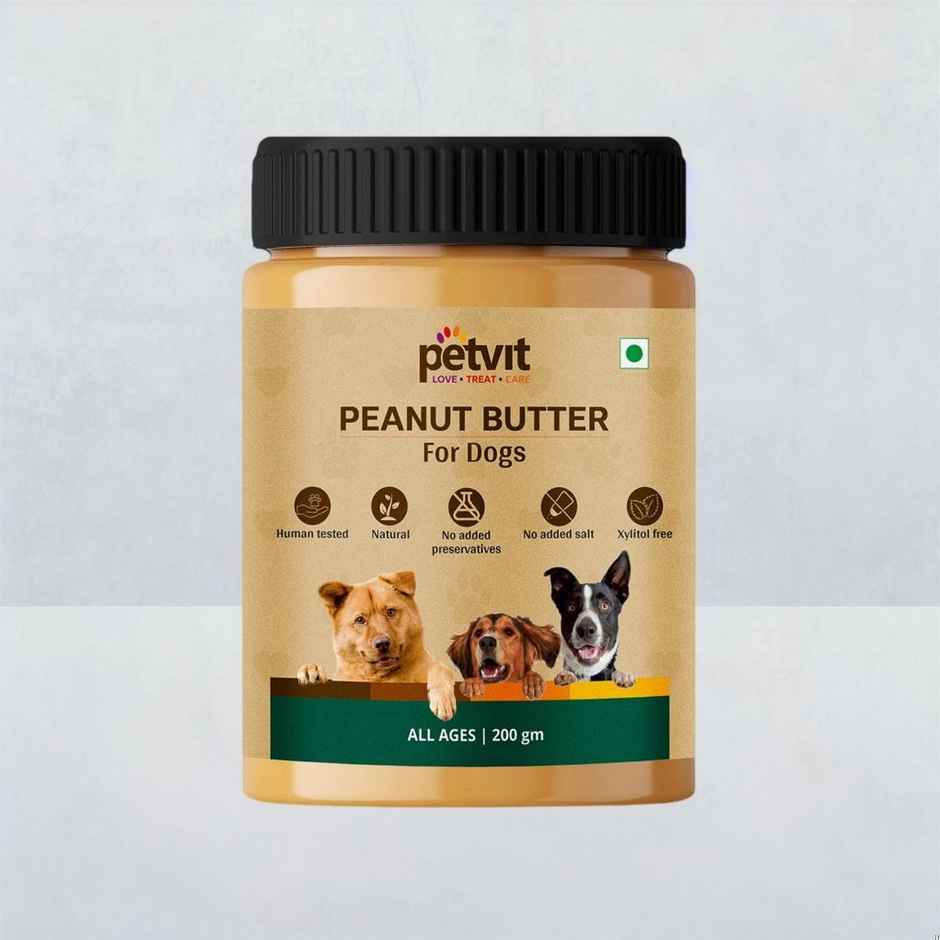 Petvit Peanut Butter With Dry Roasted Peanuts For All Breed Dogs