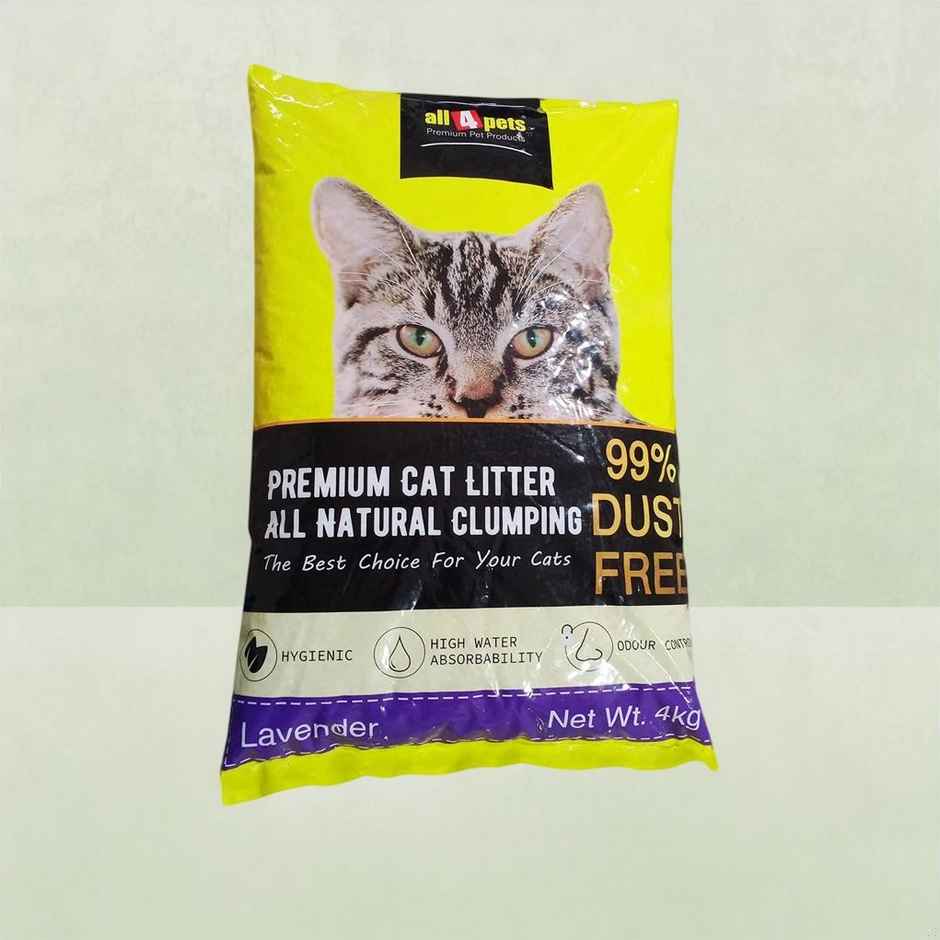 All4Pet Lavender Premium All Natural Clumping Cat Litter