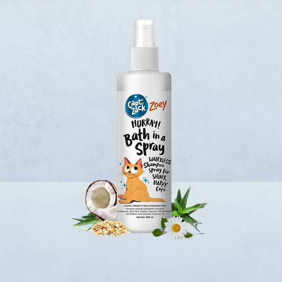 Captain Zack Zoey Hurray Bath In A Spray Waterless Shampoo Spray For Shiny Happy Faces