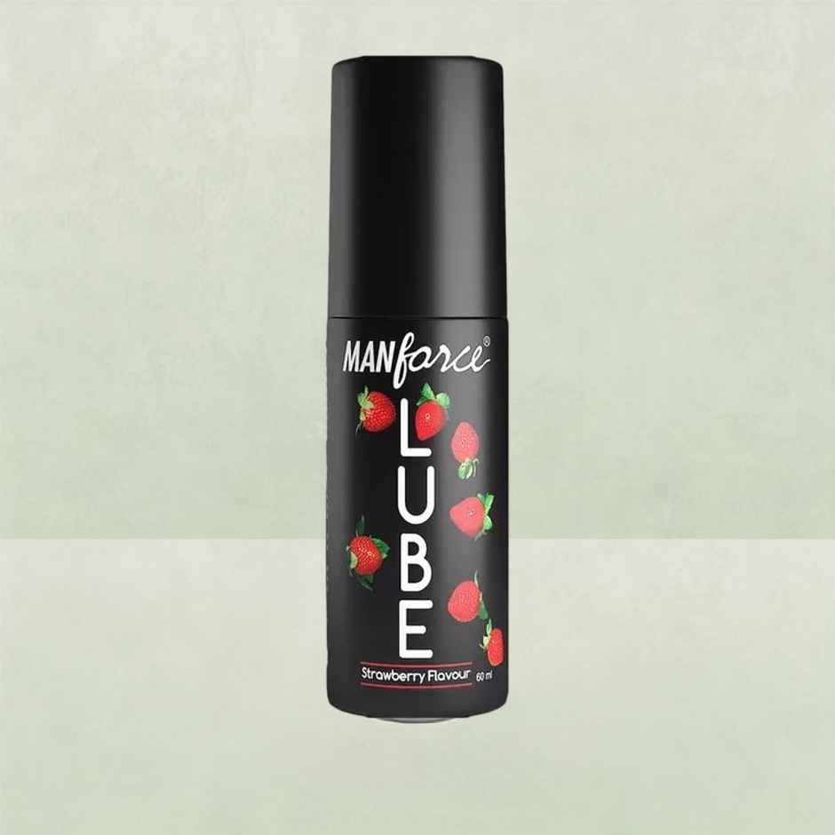 Manforce Lube (Lubrication Gel for Men & Women) Water-Based Gel, Skin-Friendly, Safe to Use with Condoms, Strawberry Flavoured