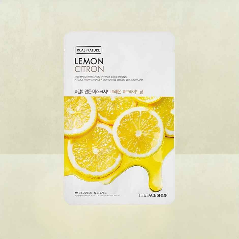 The Face Shop Real Nature Lemon Face Mask (Lemon)