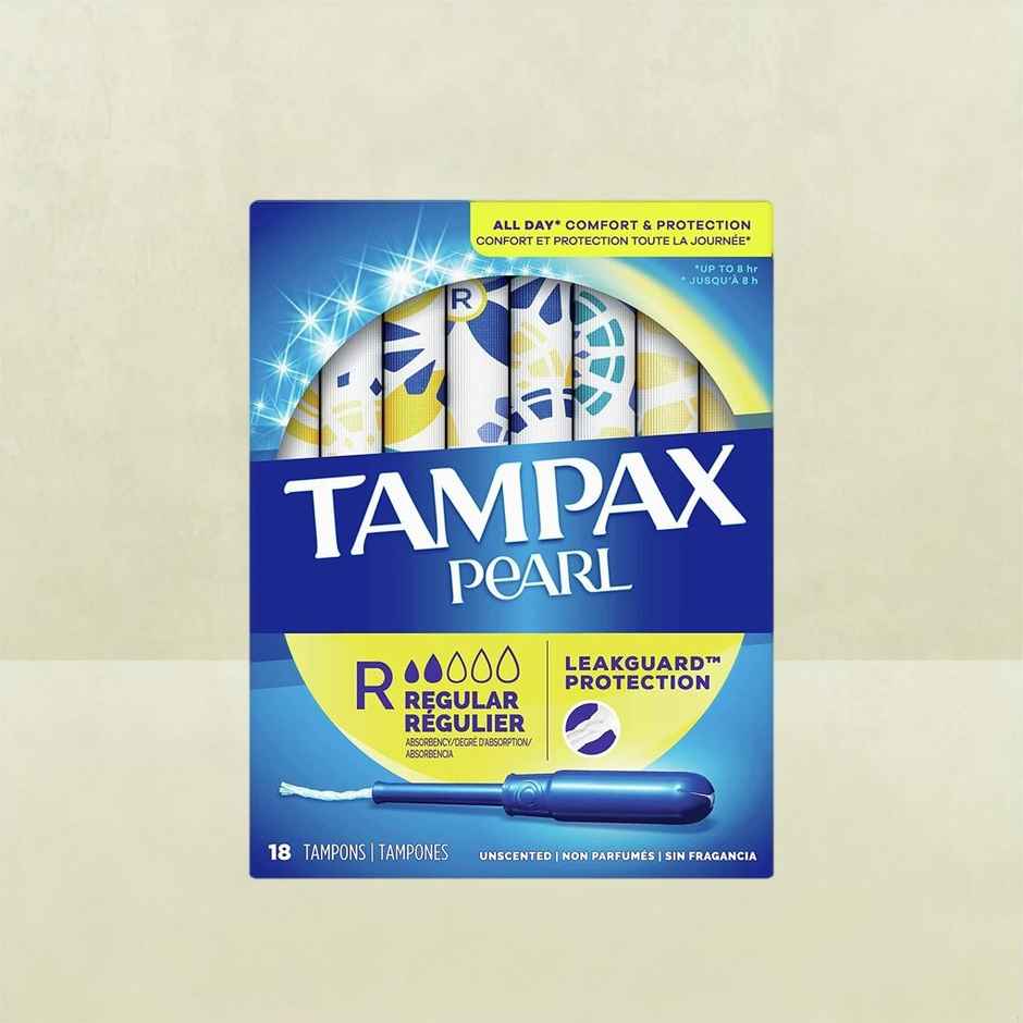 Tampax Pearl Regular Plastic Tampons Unscented