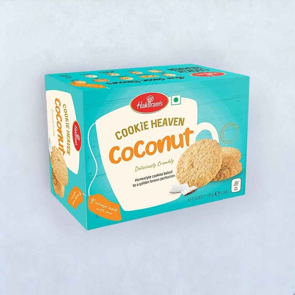 Haldiram's Cookies Heaven - Coconut | Crispy & Tasty