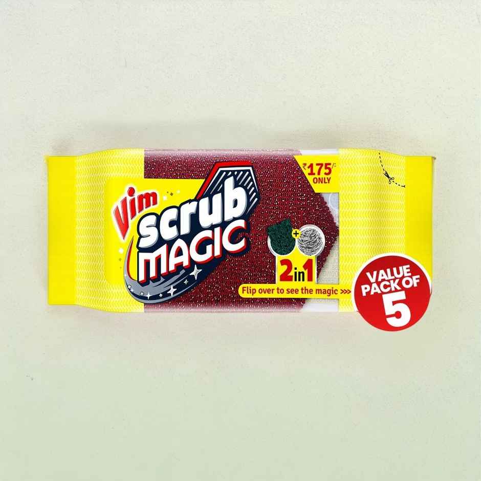 Vim Scrub Magic- Scrub Pads (Pack of 5)