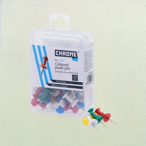 Chrome Color Push Pins