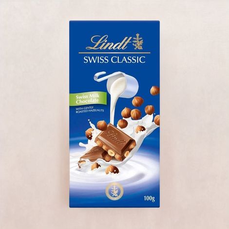 Lindt Swiss Milk Chocolate With Roasted Hazelnuts