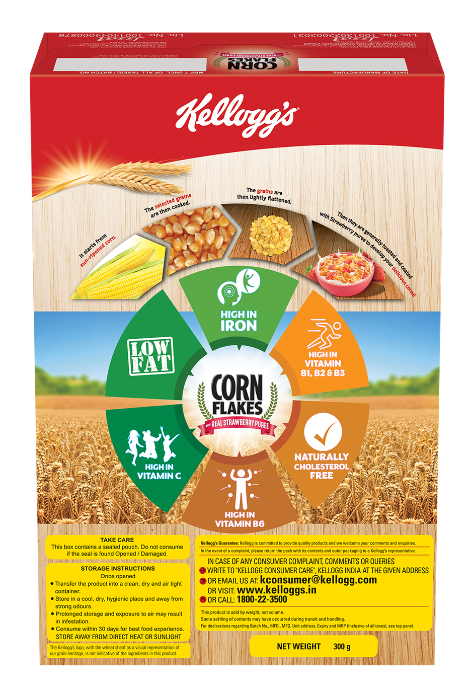 Kellogg's Corn Flakes With Real Strawberry