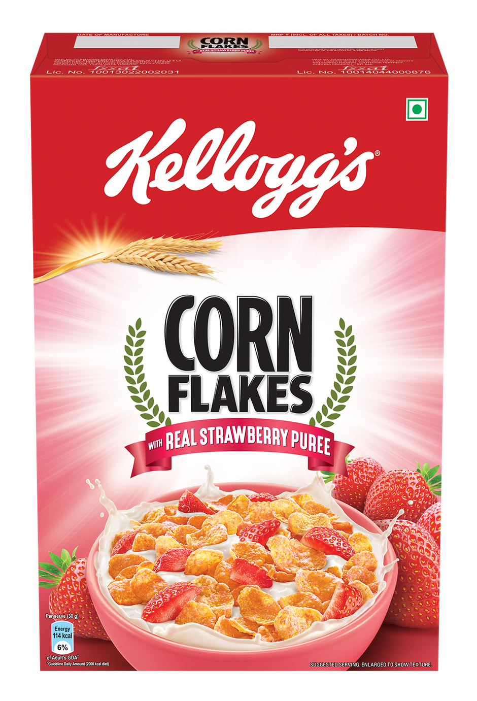 Kellogg's Corn Flakes With Real Strawberry