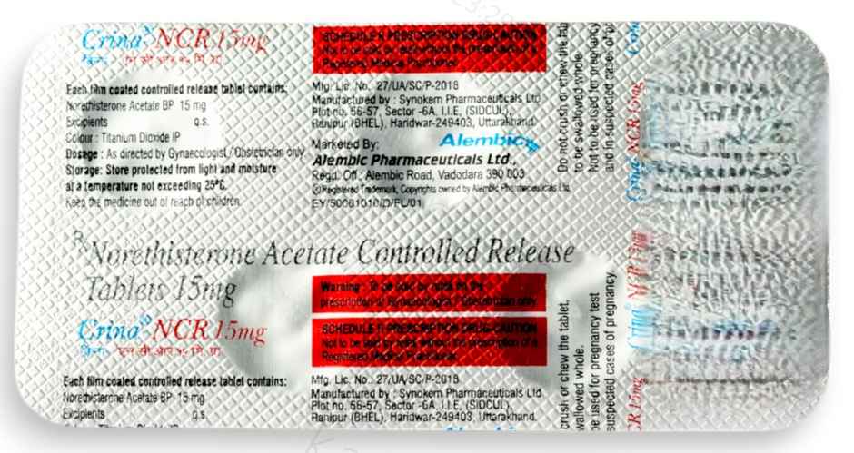 Crina-NCR 15mg Tablet CR