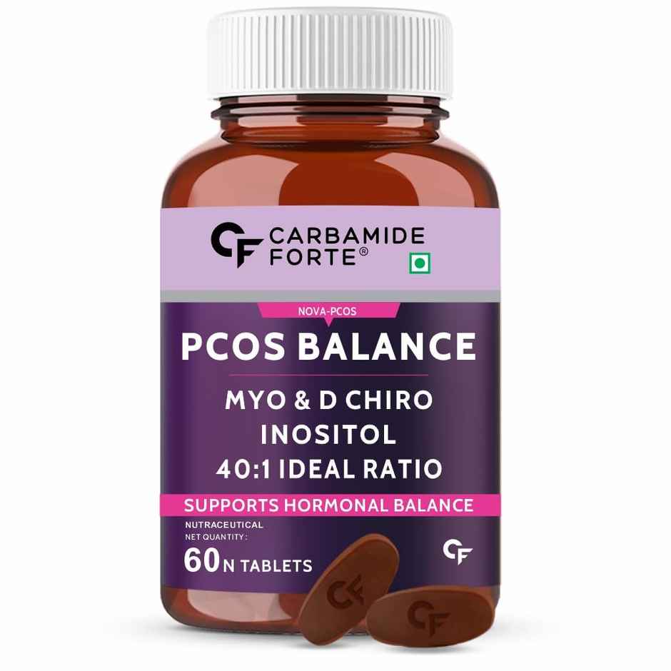 Carbamide Forte PCOS Supplements for Women 40:1 Ratio of Myo-Inositol to D-ChiroInositol Supplement