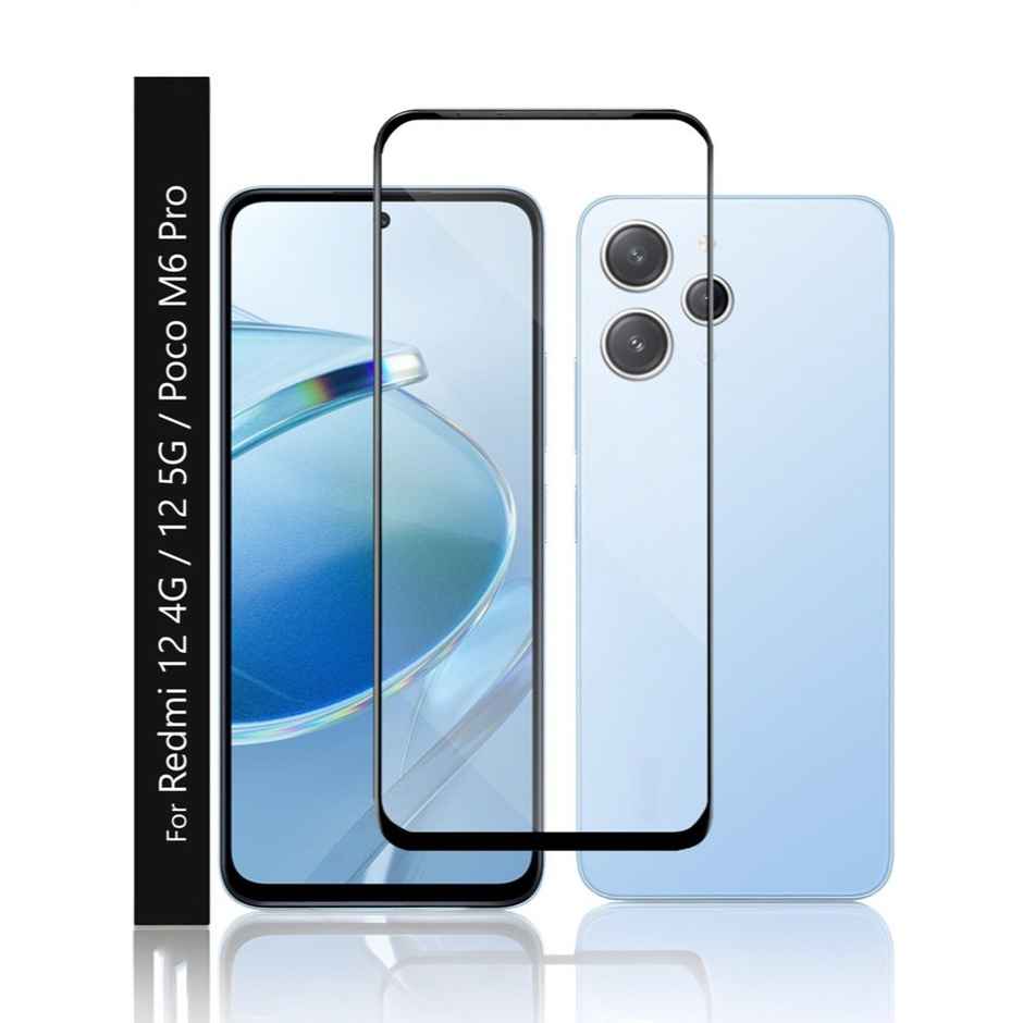 Kwine Case Redmi 12 4G / Redmi 12 5G / Poco M6 Pro 5G Tempered Glass Screen Protector