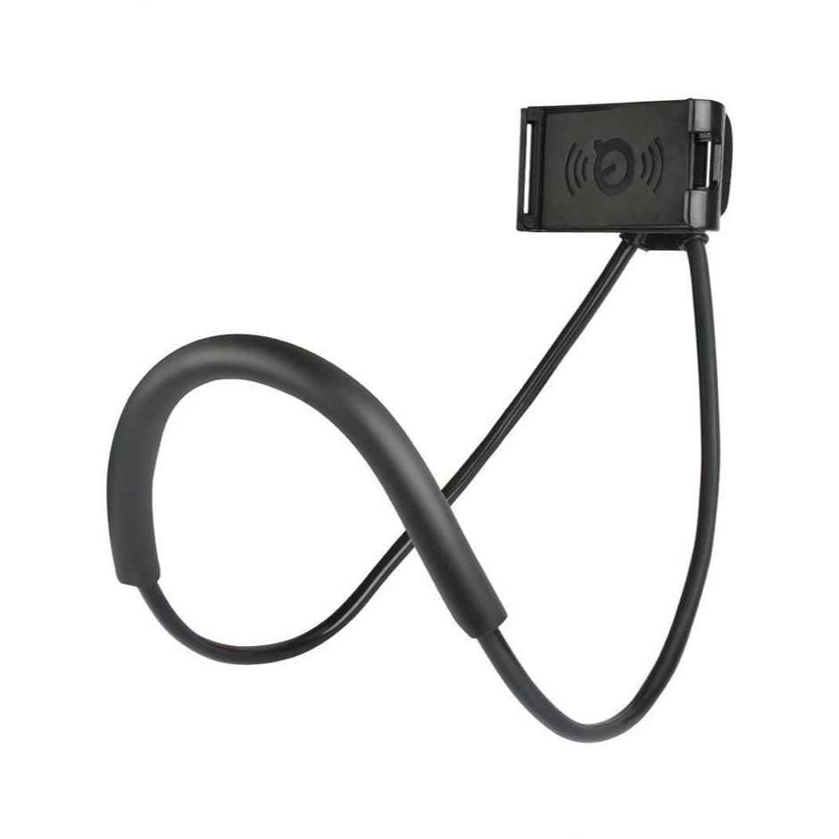 Sounce Lazy Neck 360 Rotating Flexible Holder-Stand | Compatible with 4-7 Inch Smartphones | Black