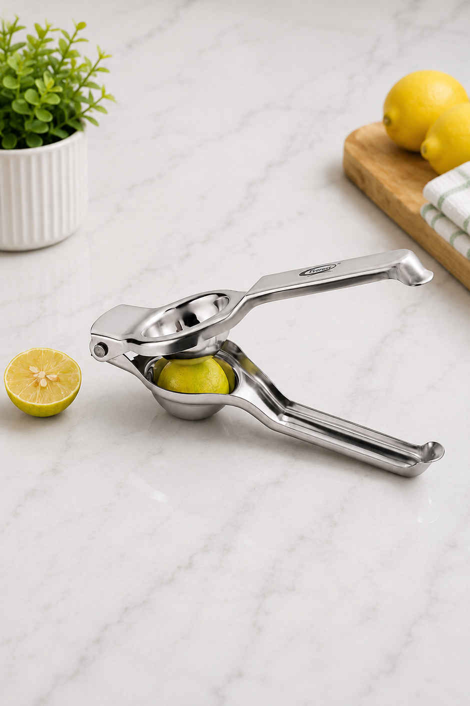 Everest Stainless Steel Lemon Squeezer with Opener