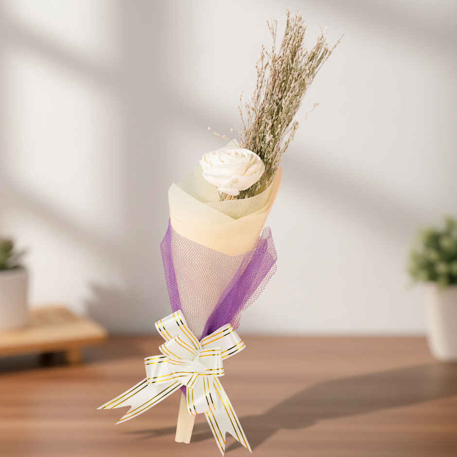 One True Bloom Natural Dried Flower Bouquet | Eternal Blooms