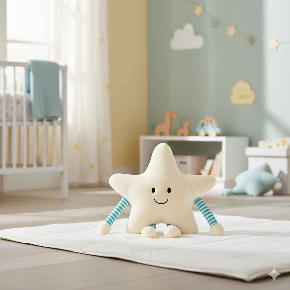 Storio Star Soft Pillow with Arm & Leg Stuffed Soft Toy Doll | 25 cm
