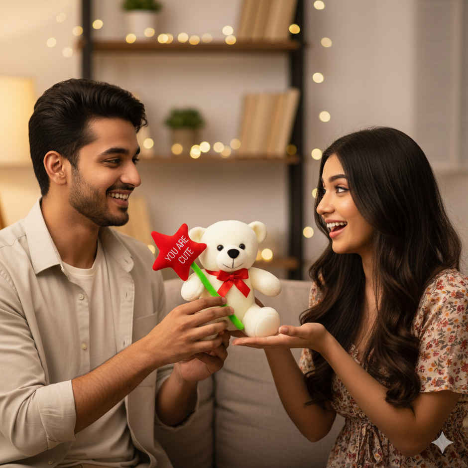 ToyTales teddy bear 20cm | plush toy | plushie | gift for kids | birthday gift|Cream 20 cm