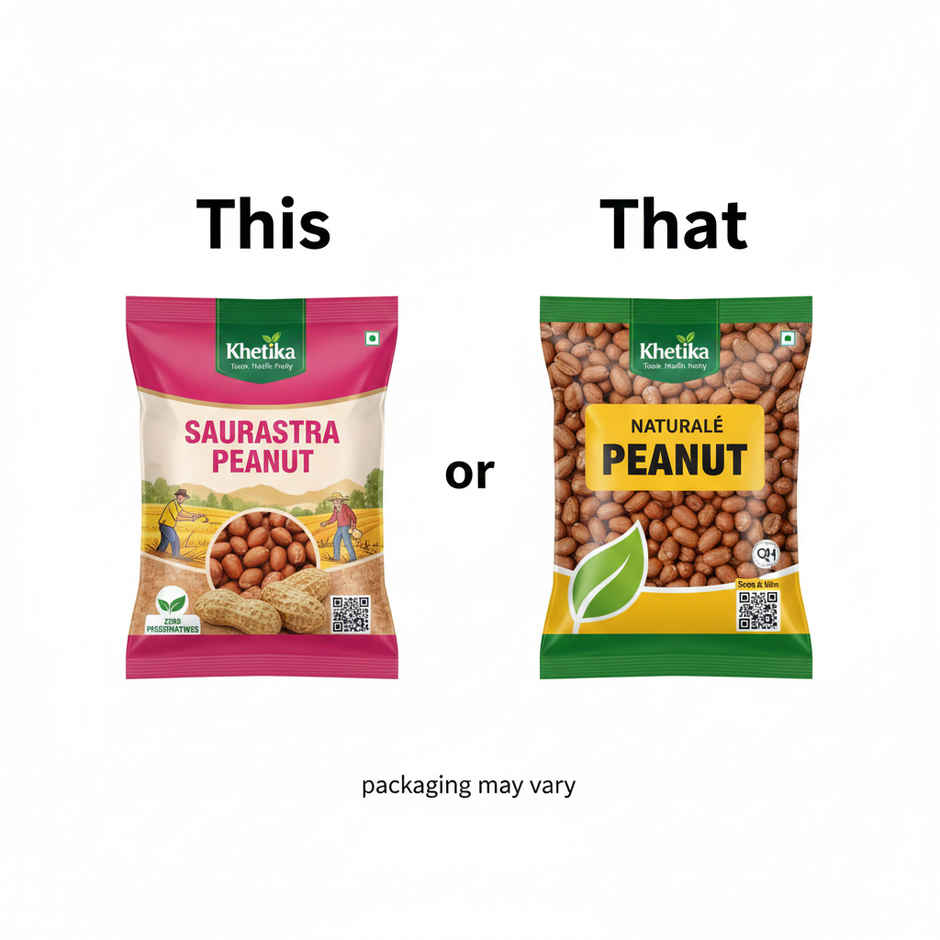 Khetika Premium Raw Peanuts | Mungfali | Groundnut | Singdana