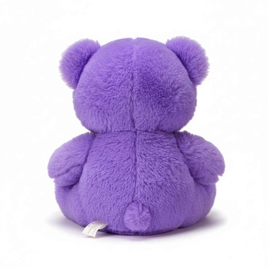 DearJoy Teddy Bear with Message on a Heart Purple 30 cm