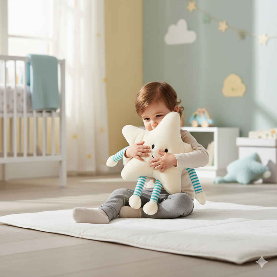 Storio Star Soft Pillow with Arm & Leg Stuffed Soft Toy Doll | 25 cm
