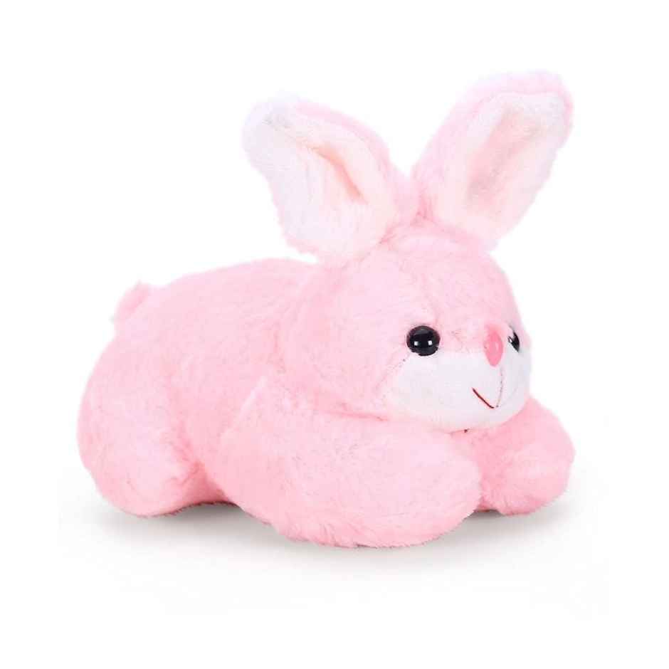 DearJoy Rabbit Plush Soft Toy - Pink, 26cm