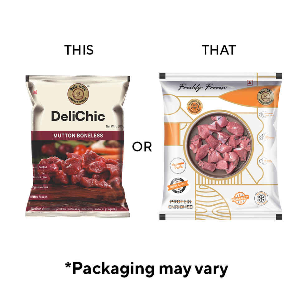 Deli Chic Mutton Boneless Freshly Frozen