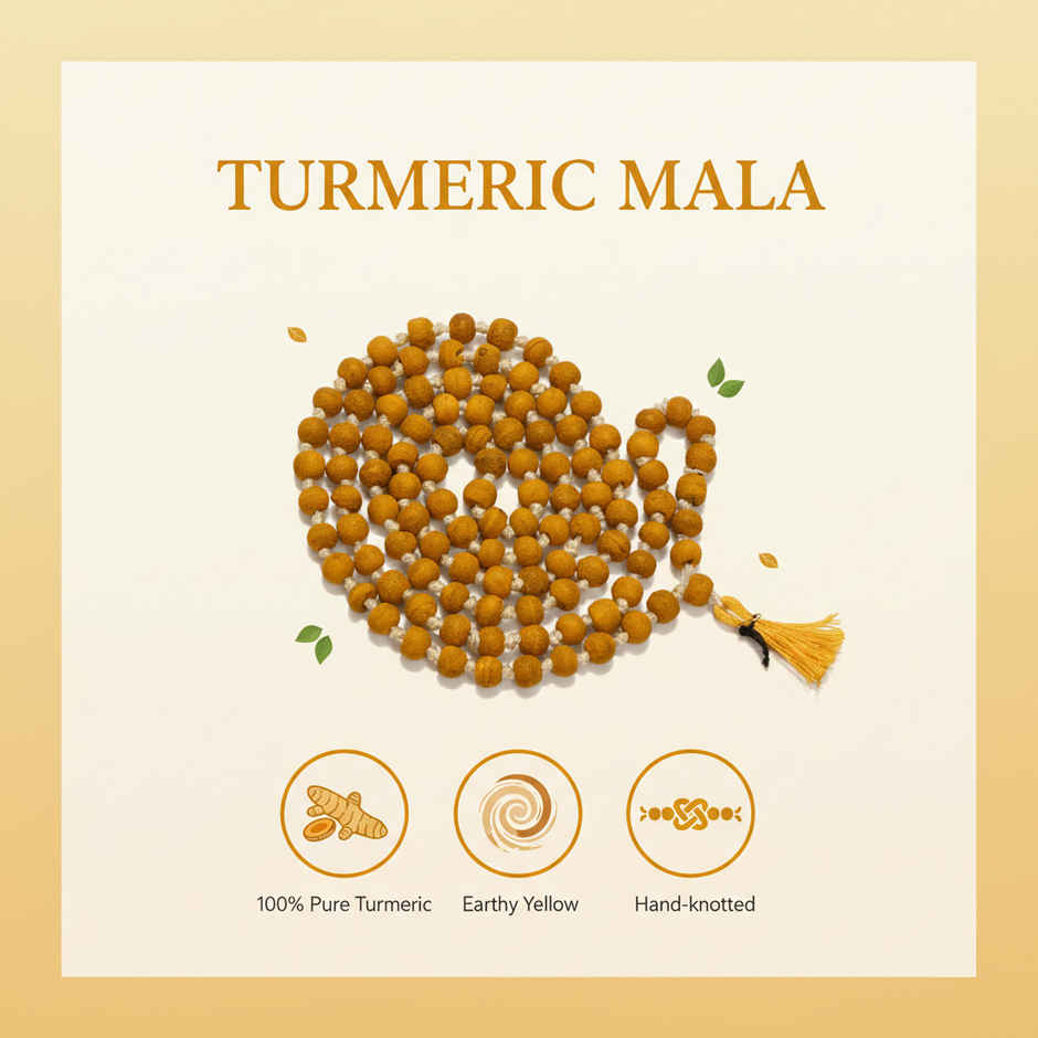 Turmeric Mala for Spiritual Use | Svasti
