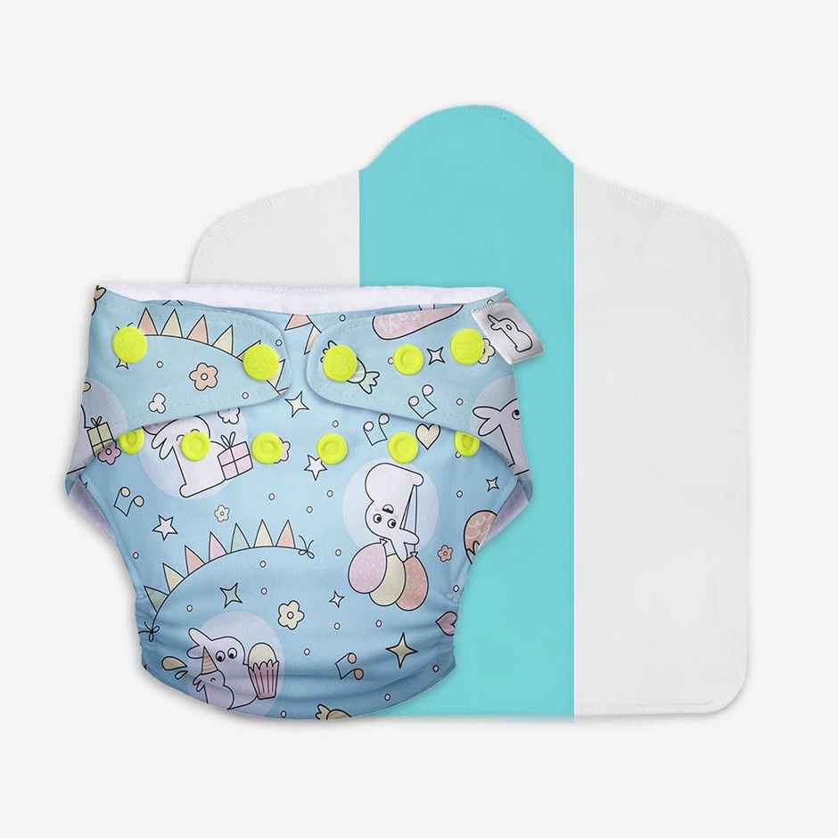 SuperBottoms Gift Combo Freesize Uno, Booster Pad 3 Easy Clean 1-Year-Old Baby Gift For Girl & Boy