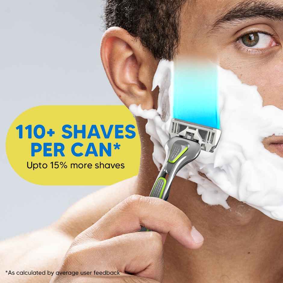 LetsShave Sensitive Shave Foam | Paraben & Sulphate Free, Coconut Oil & Menthol, Rust-Proof Can