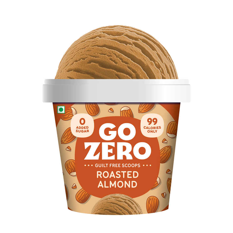 Go Zero Roasted Almond Low Calorie Guilt Free Icecream Cup