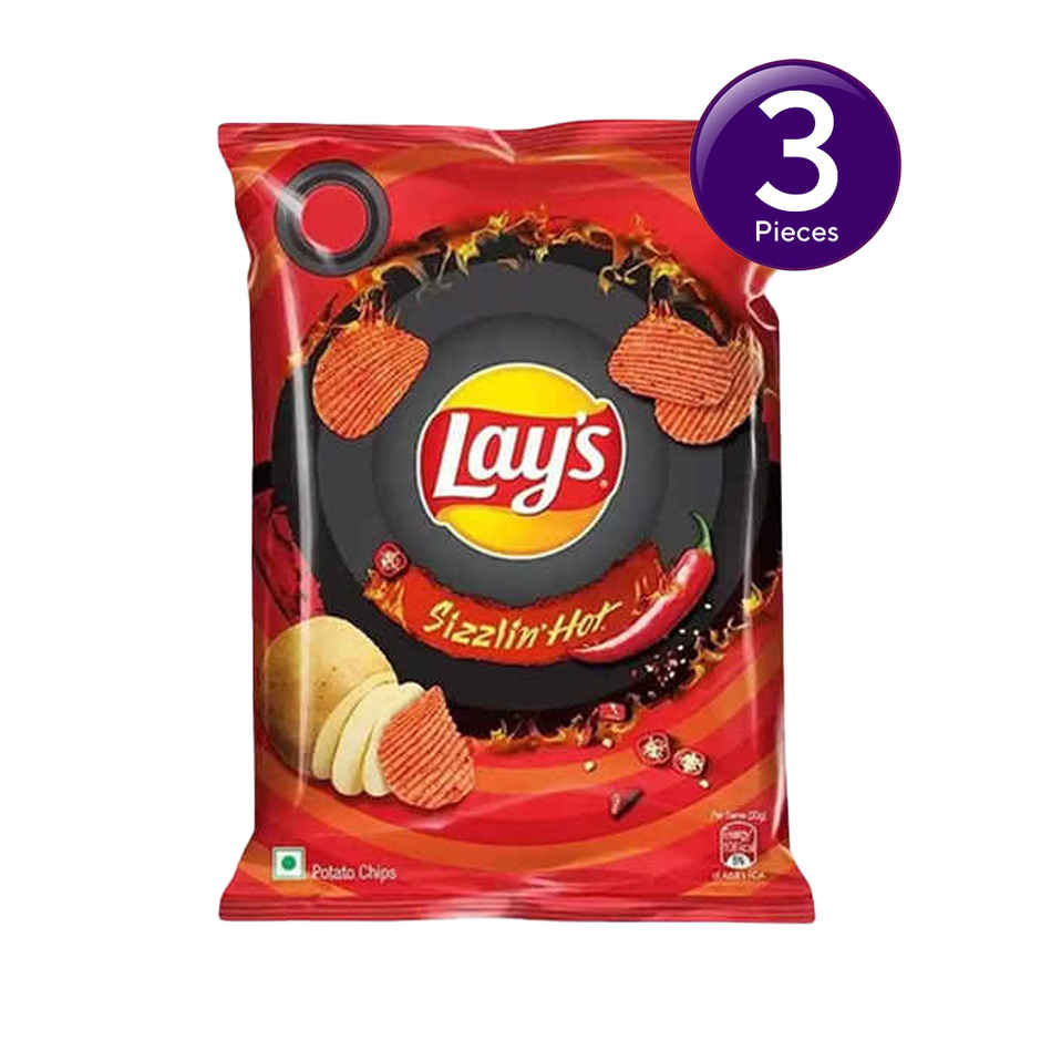 Lay's Potato Chips - Sizzling Hot Spicy Flavour Combo