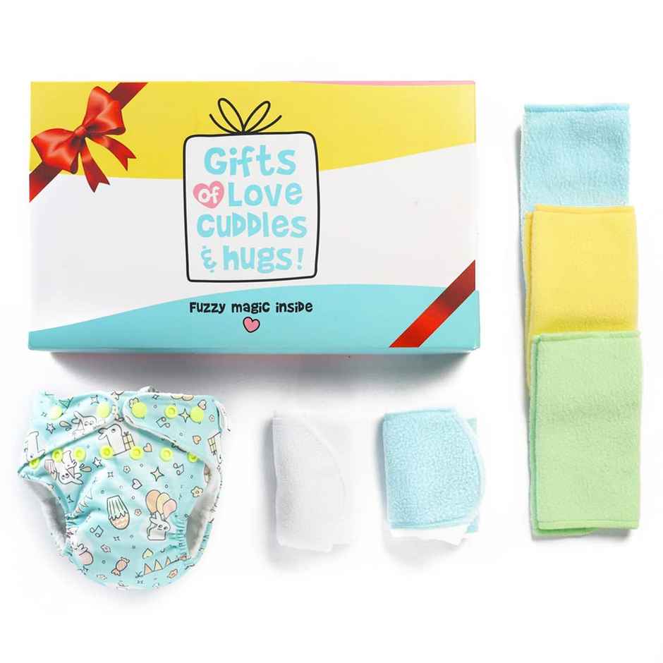 SuperBottoms Gift Combo Freesize Uno, Booster Pad 3 Easy Clean 1-Year-Old Baby Gift For Girl & Boy