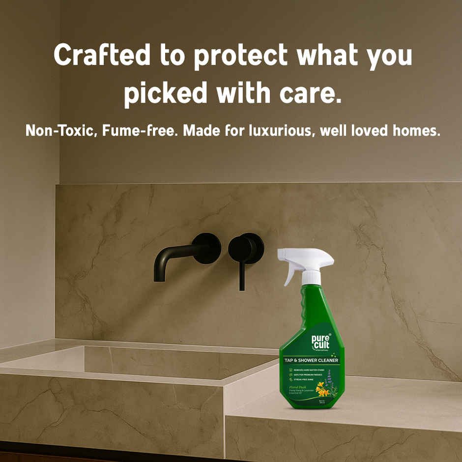 Pure Cult Ylang Ylang & Lavender Essential Oil Tap & Shower Cleaner