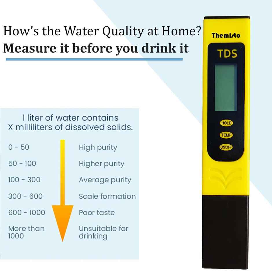 Themisto Tds-02 Tds Meter Yellow