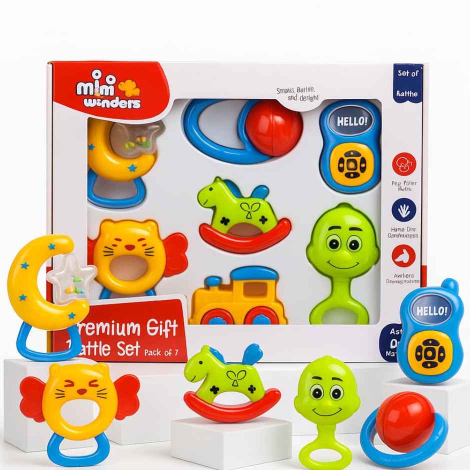 Storio My First Rattle Set | Newborn Baby Rattle Gift Pack