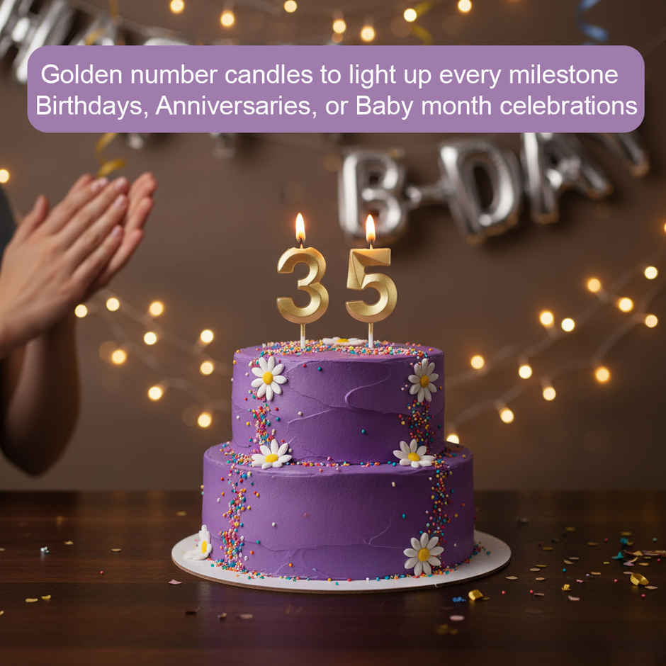 Birthday Number Candles 0-9 Set for Cake Decoration | Propcon