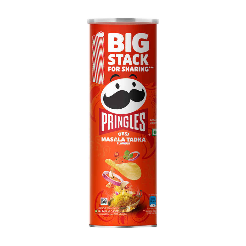 Pringles Potato Chips Desi Masala Tadka Flavour