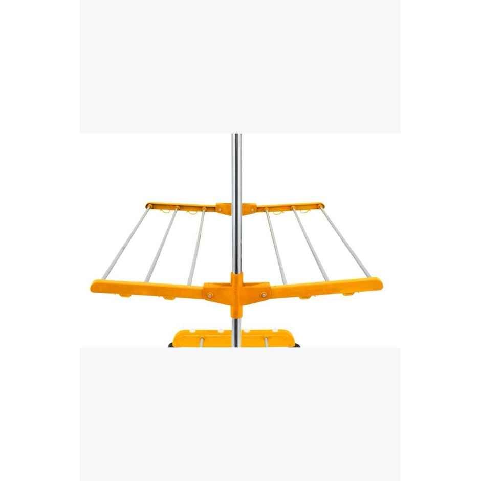 TNC Orange Single Poll 2 Tier Stainless Steel Cloth Dryer Stand