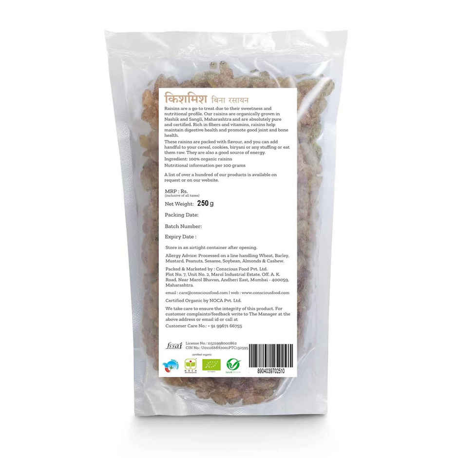 Conscious Food Organic Raisins