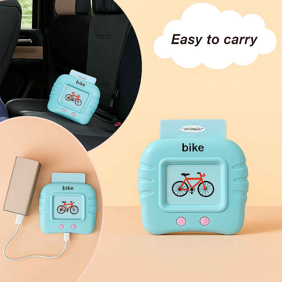 Kidara Rechargeable Talking Flash Cards - Educational Toy for Kids