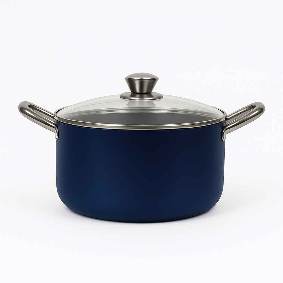 Habitat Ceramic Cookpot Wth Glass Lid Xtreme Coating 24 Cm